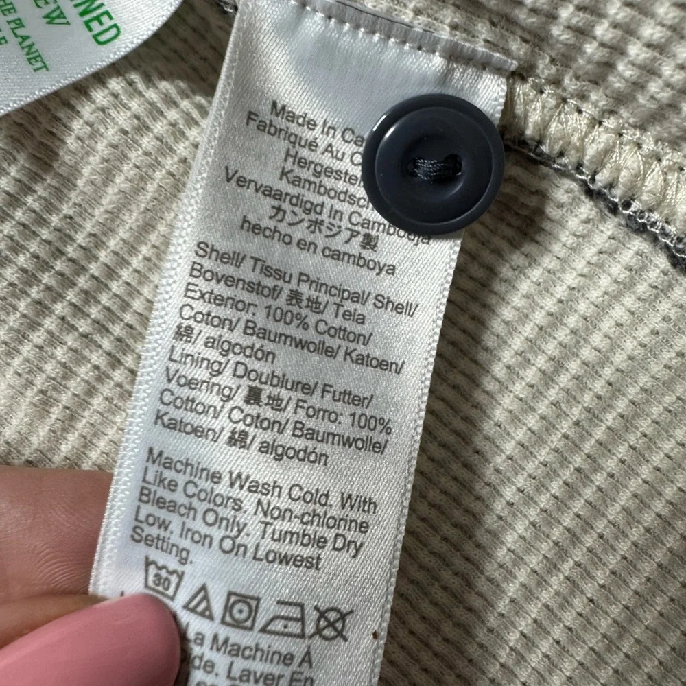 JCREW Men’s Grey Waffle Lined Harbor Button Up Shirt Shacket XL - Picture 9 of 9